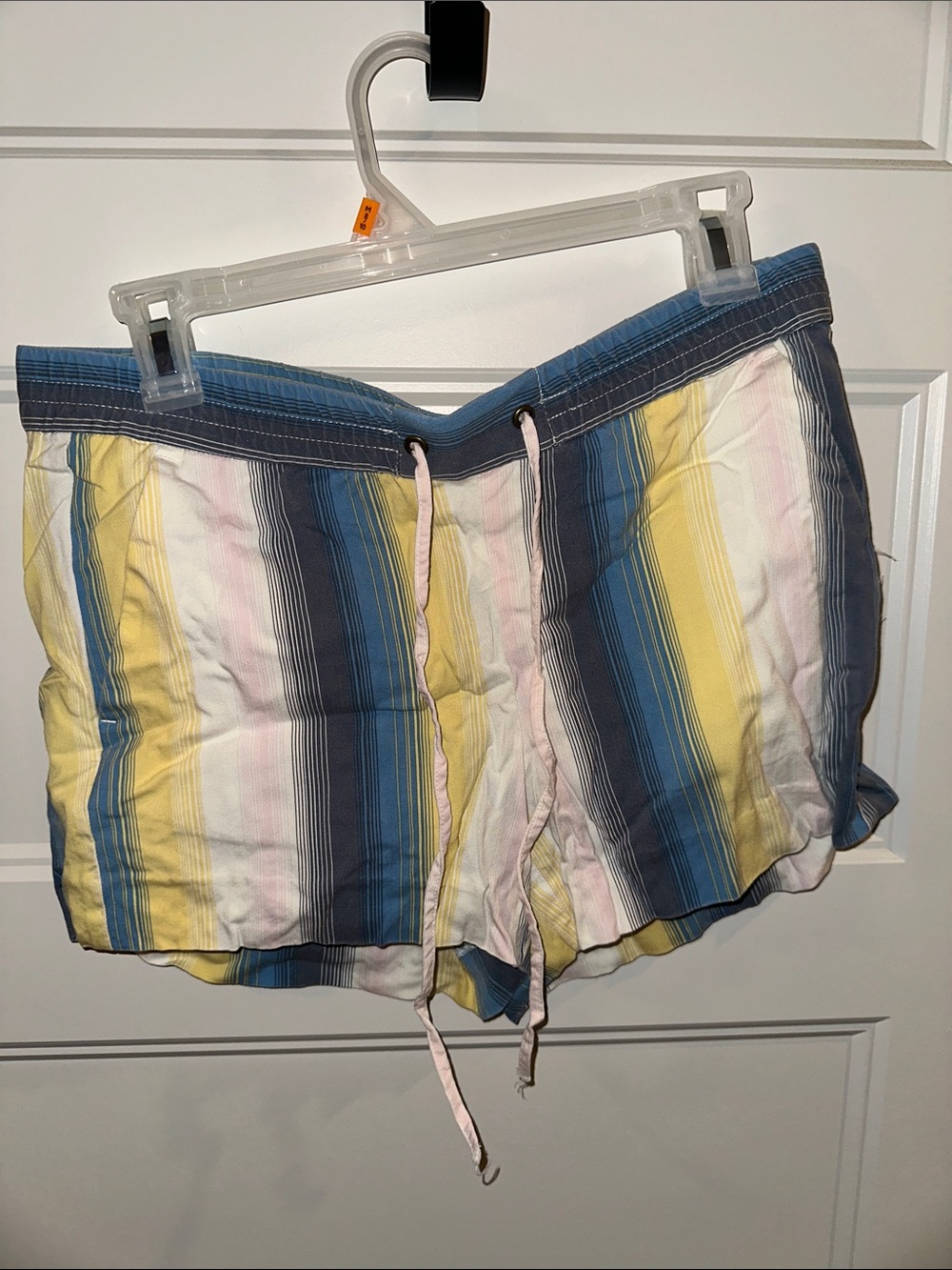 LOFT Multicolor Striped Drawstring Athletic Shorts
